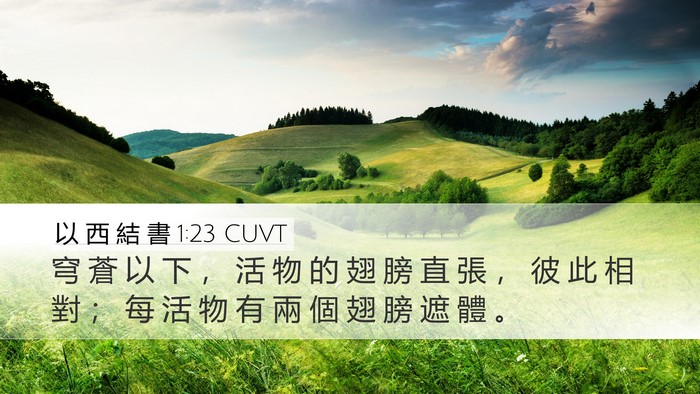 以 西 結 書 1:23 CUVT Bible Verse Image