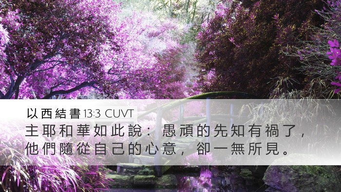 以 西 結 書 13:3 CUVT Bible Verse Image