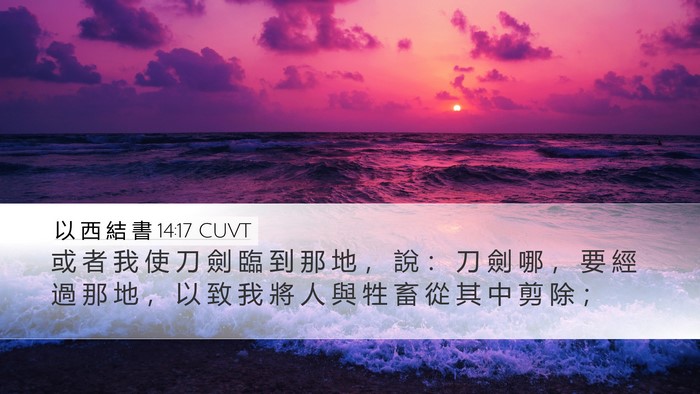 以 西 結 書 14:17 CUVT Bible Verse Image