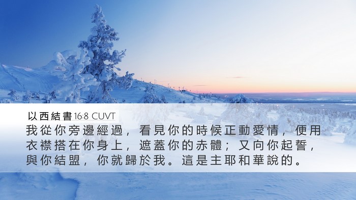 以 西 結 書 16:8 CUVT Bible Verse Image