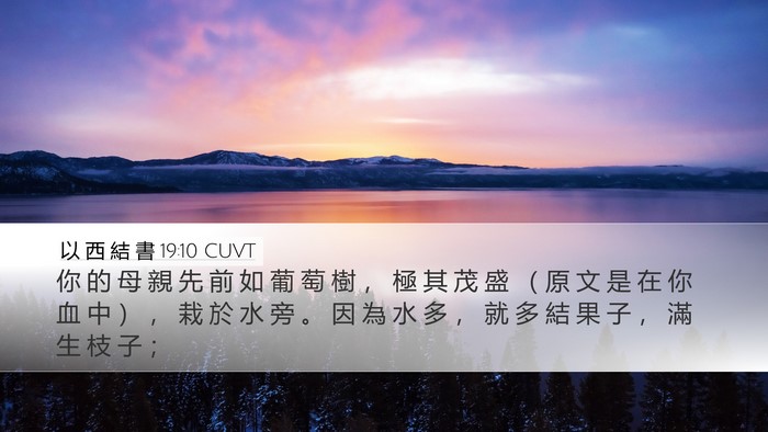 以 西 結 書 19:10 CUVT Bible Verse Image