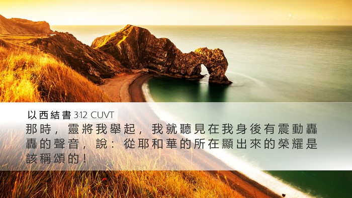 以 西 結 書 3:12 CUVT Bible Verse Image