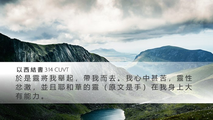 以 西 結 書 3:14 CUVT Bible Verse Image