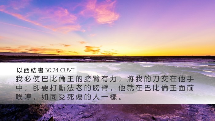 以 西 結 書 30:24 CUVT Bible Verse Image