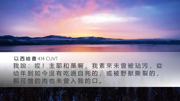 以 西 結 書 4:14 CUVT Bible Verse Image