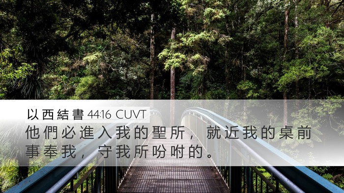 以 西 結 書 44:16 CUVT Bible Verse Image