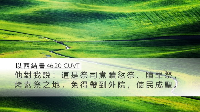 以 西 結 書 46:20 CUVT Bible Verse Image