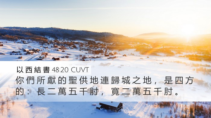 以 西 結 書 48:20 CUVT Bible Verse Image