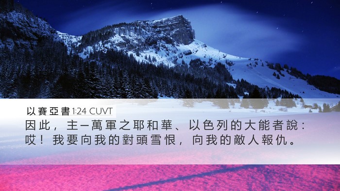 以 賽 亞 書 1:24 CUVT Bible Verse Image