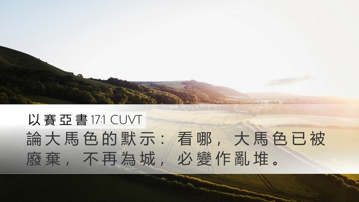 以 賽 亞 書 17:1 CUVT Bible Verse Image