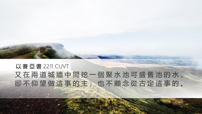 以 賽 亞 書 22:11 CUVT Bible Verse Image