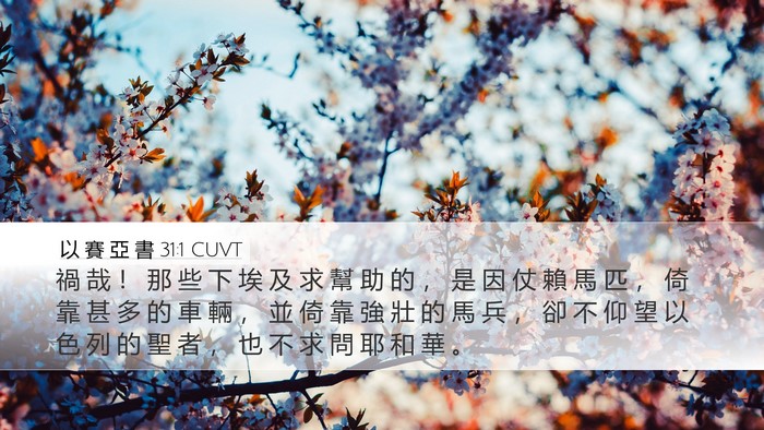 以 賽 亞 書 31:1 CUVT Bible Verse Image