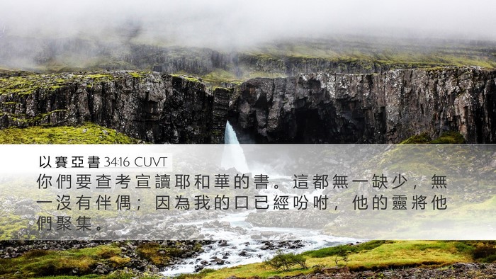 以 賽 亞 書 34:16 CUVT Bible Verse Image