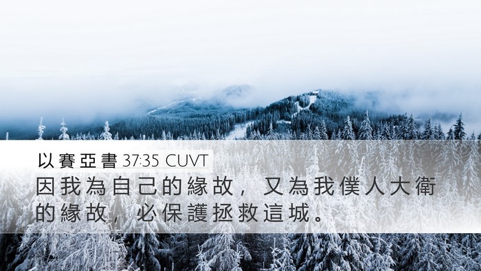 以 賽 亞 書 37:35 CUVT Bible Verse Image