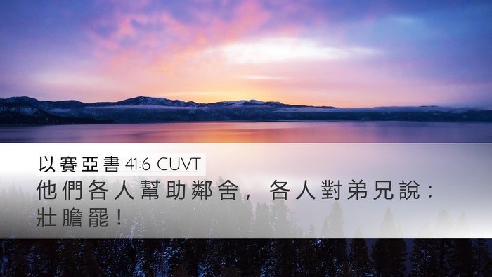 以 賽 亞 書 41:6 CUVT Bible Verse Image