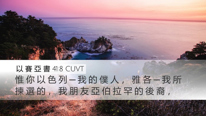 以 賽 亞 書 41:8 CUVT Bible Verse Image