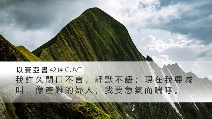 以 賽 亞 書 42:14 CUVT Bible Verse Image