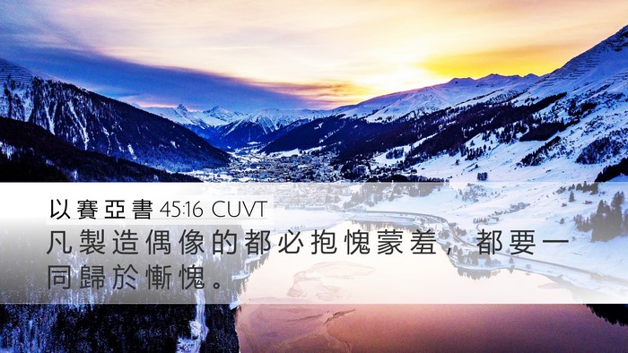 以 賽 亞 書 45:16 CUVT Bible Verse Image