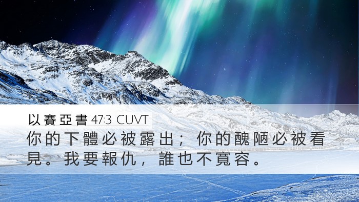 以 賽 亞 書 47:3 CUVT Bible Verse Image
