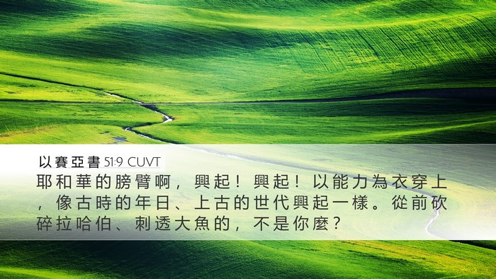 以 賽 亞 書 51:9 CUVT Bible Verse Image