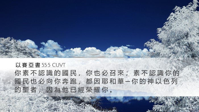 以 賽 亞 書 55:5 CUVT Bible Verse Image