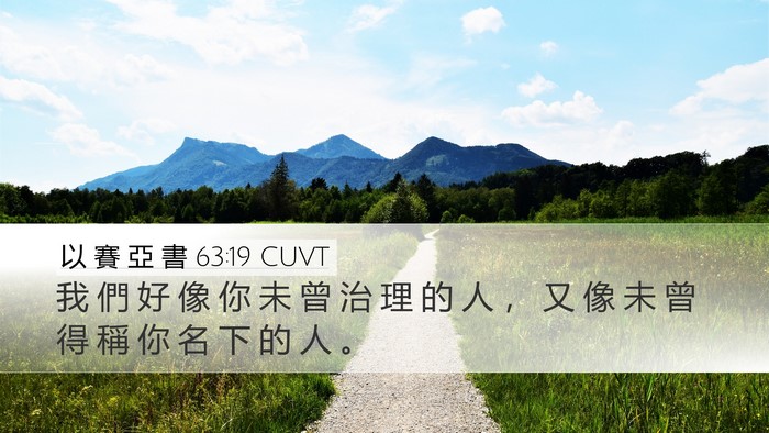 以 賽 亞 書 63:19 CUVT Bible Verse Image