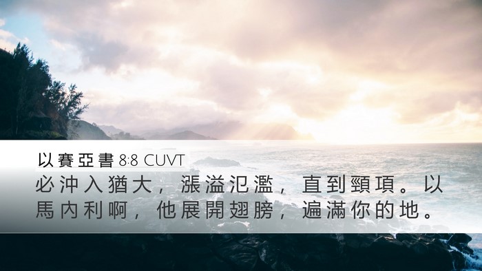 以 賽 亞 書 8:8 CUVT Bible Verse Image