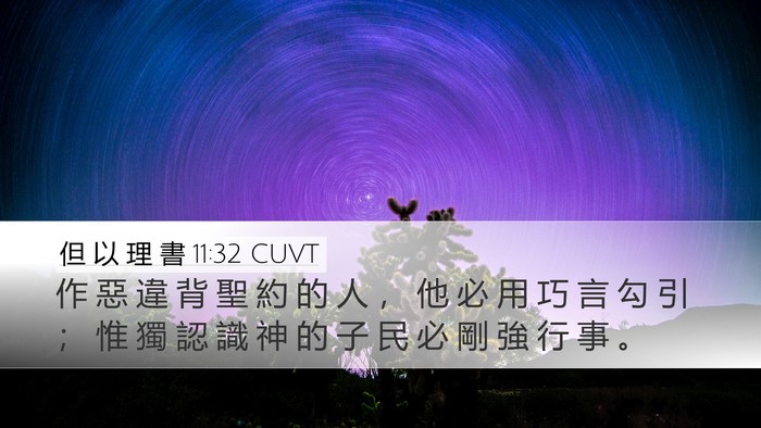 但 以 理 書 11:32 CUVT Bible Verse Image