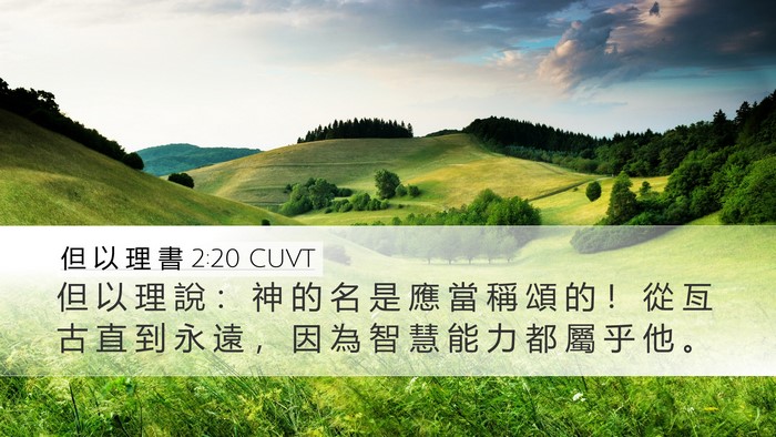 但 以 理 書 2:20 CUVT Bible Verse Image