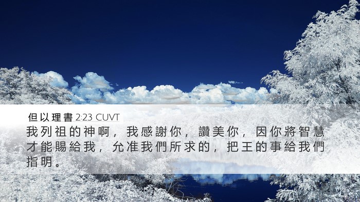 但 以 理 書 2:23 CUVT Bible Verse Image