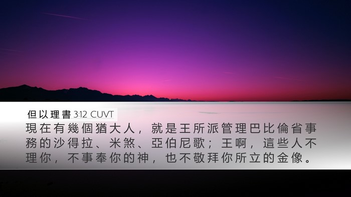但 以 理 書 3:12 CUVT Bible Verse Image