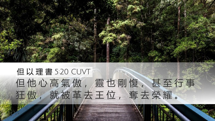 但 以 理 書 5:20 CUVT Bible Verse Image
