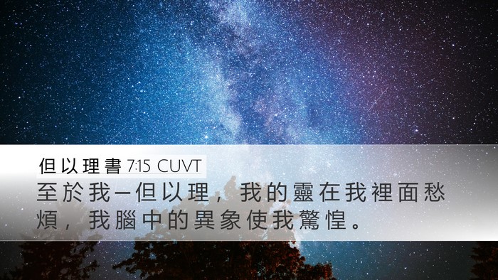 但 以 理 書 7:15 CUVT Bible Verse Image