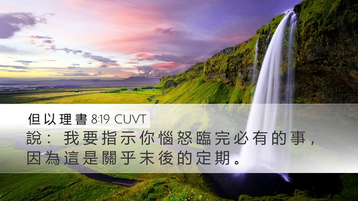 但 以 理 書 8:19 CUVT Bible Verse Image