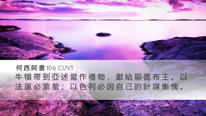 何 西 阿 書 10:6 CUVT Bible Verse Image