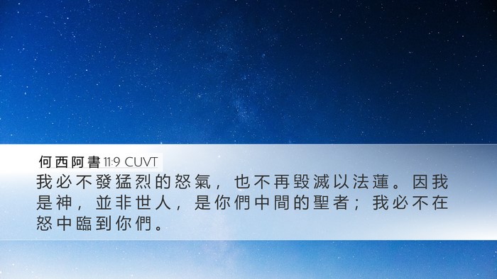 何 西 阿 書 11:9 CUVT Bible Verse Image