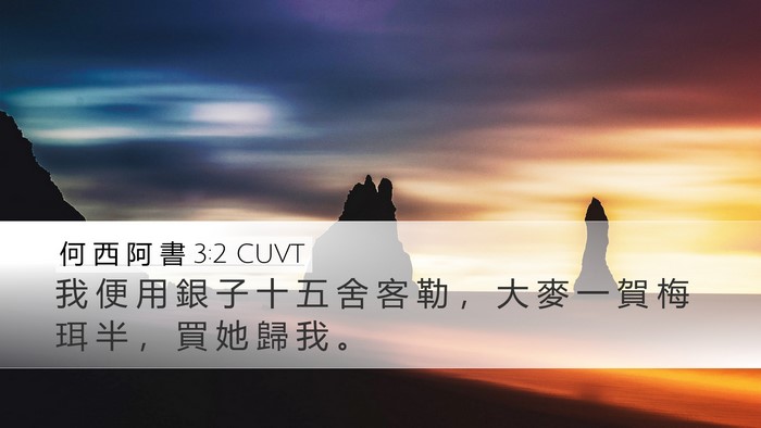 何 西 阿 書 3:2 CUVT Bible Verse Image