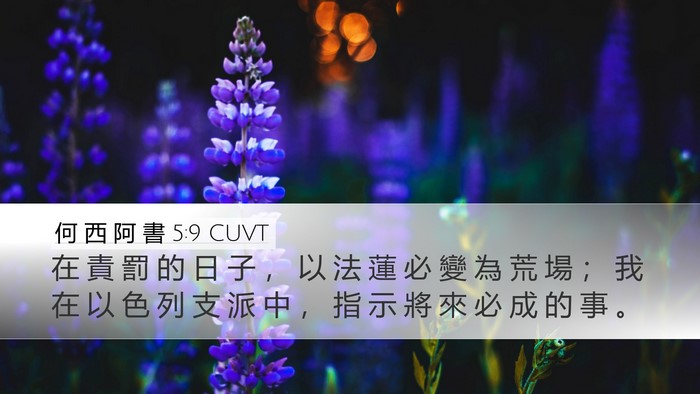 何 西 阿 書 5:9 CUVT Bible Verse Image