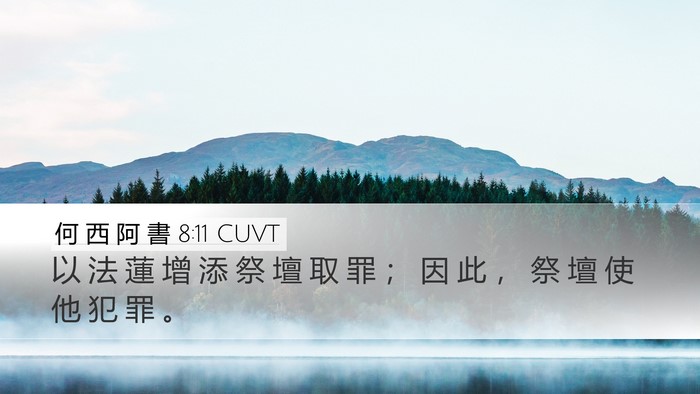 何 西 阿 書 8:11 CUVT Bible Verse Image