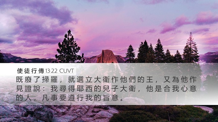 使 徒 行 傳 13:22 CUVT Bible Verse Image