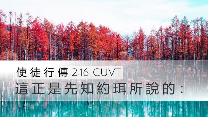 使 徒 行 傳 2:16 CUVT Bible Verse Image