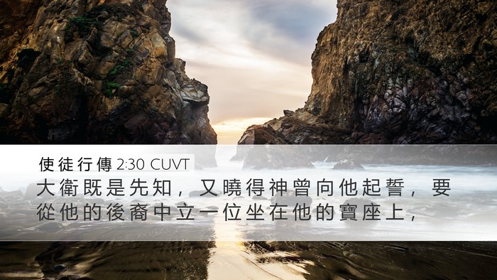 使 徒 行 傳 2:30 CUVT Bible Verse Image