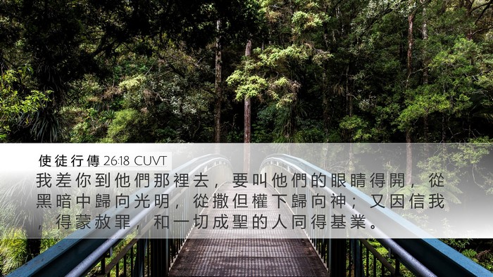 使 徒 行 傳 26:18 CUVT Bible Verse Image