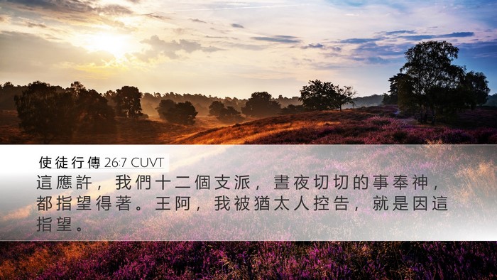 使 徒 行 傳 26:7 CUVT Bible Verse Image