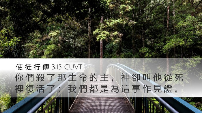 使 徒 行 傳 3:15 CUVT Bible Verse Image