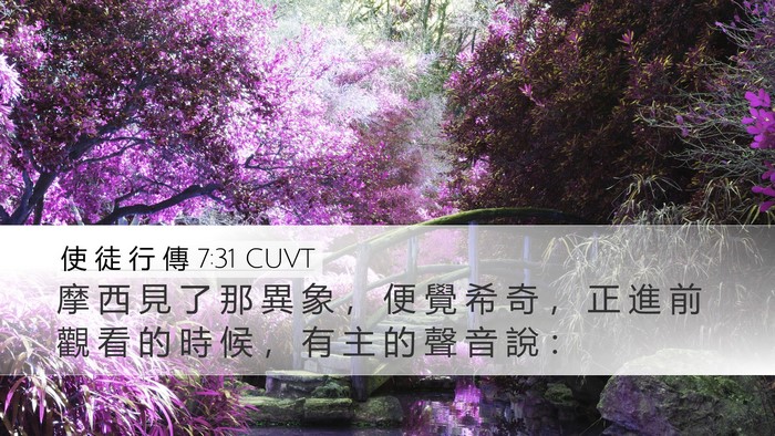 使 徒 行 傳 7:31 CUVT Bible Verse Image