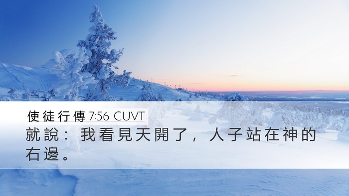 使 徒 行 傳 7:56 CUVT Bible Verse Image
