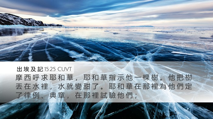 出 埃 及 記 15:25 CUVT Bible Verse Image