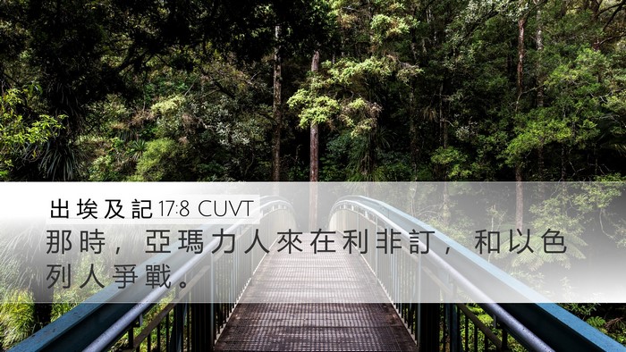 出 埃 及 記 17:8 CUVT Bible Verse Image