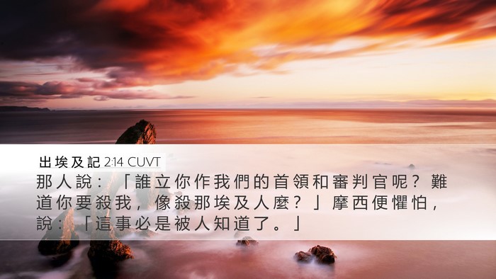 出 埃 及 記 2:14 CUVT Bible Verse Image